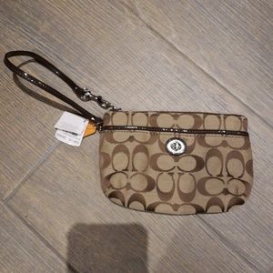 Coach Park Signature Medium Wristlet